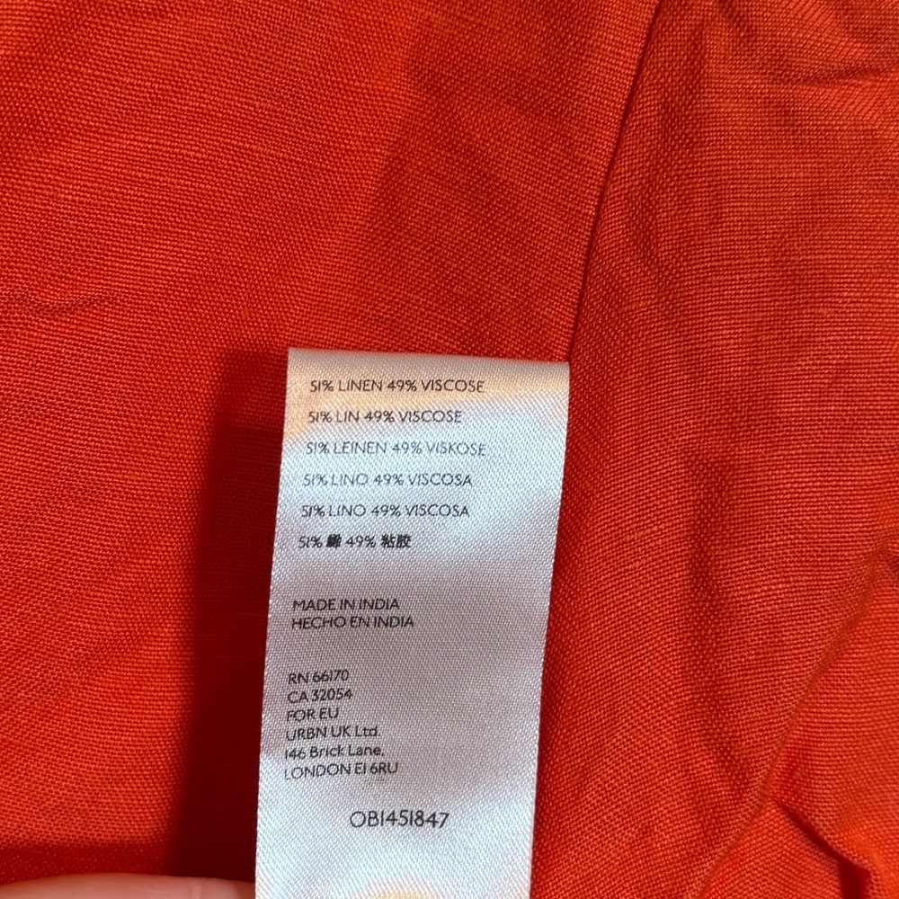 Anthropologie Maeve Tie‎ Front Cropped Blouse - Picture 6 of 8